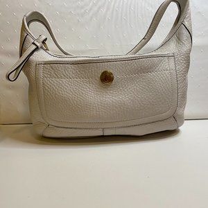 Pebbled Leather Coach Bag.